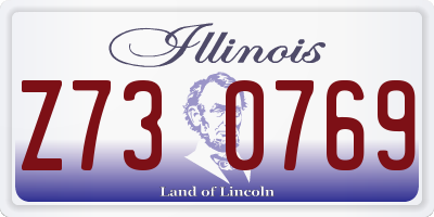 IL license plate Z730769