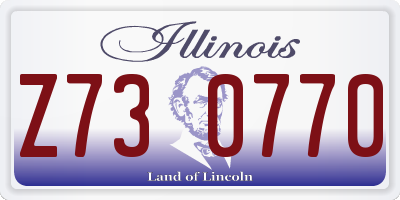 IL license plate Z730770