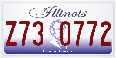 IL license plate Z730772