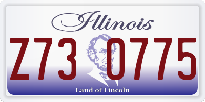 IL license plate Z730775