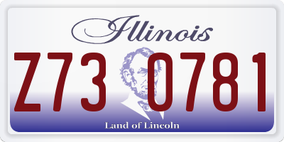 IL license plate Z730781
