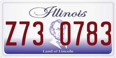 IL license plate Z730783