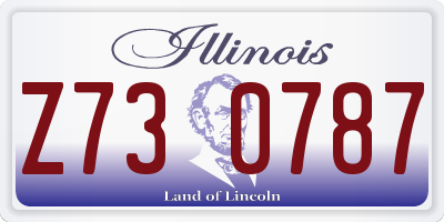 IL license plate Z730787