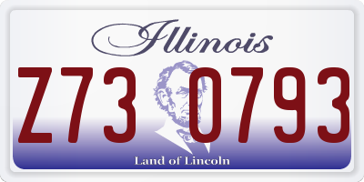 IL license plate Z730793
