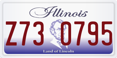 IL license plate Z730795