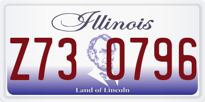 IL license plate Z730796
