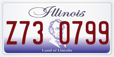 IL license plate Z730799