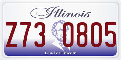IL license plate Z730805
