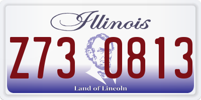 IL license plate Z730813
