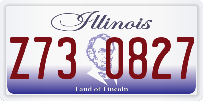 IL license plate Z730827
