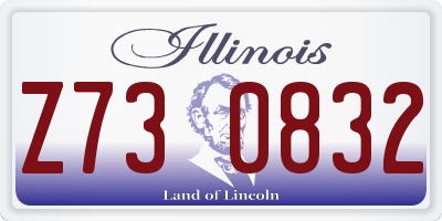 IL license plate Z730832
