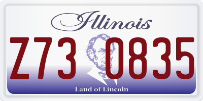 IL license plate Z730835
