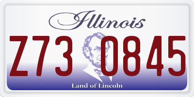 IL license plate Z730845