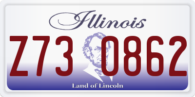 IL license plate Z730862