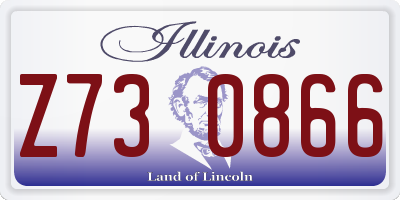 IL license plate Z730866