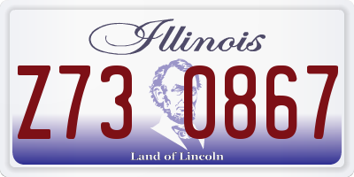 IL license plate Z730867