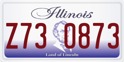 IL license plate Z730873