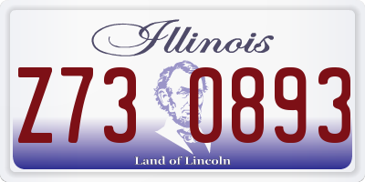 IL license plate Z730893
