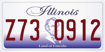 IL license plate Z730912