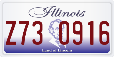 IL license plate Z730916