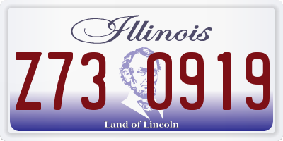 IL license plate Z730919