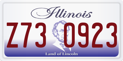IL license plate Z730923