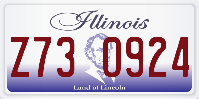IL license plate Z730924