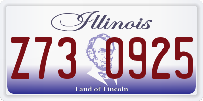 IL license plate Z730925