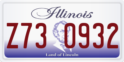 IL license plate Z730932