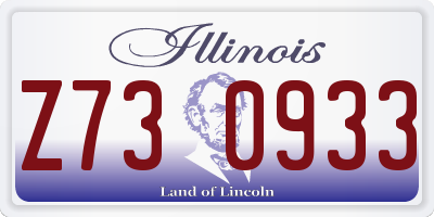 IL license plate Z730933