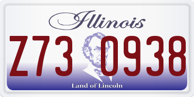 IL license plate Z730938