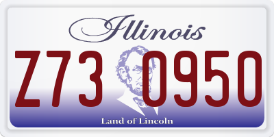 IL license plate Z730950