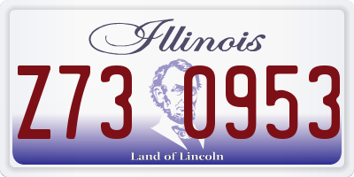 IL license plate Z730953