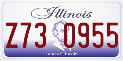 IL license plate Z730955