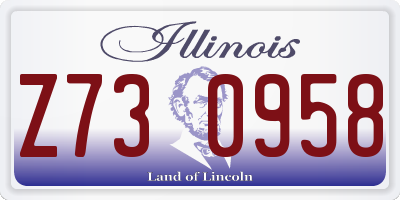 IL license plate Z730958