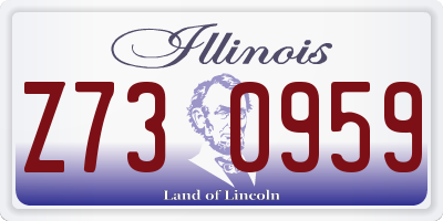 IL license plate Z730959