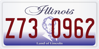 IL license plate Z730962
