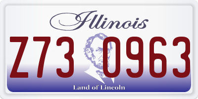 IL license plate Z730963