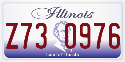 IL license plate Z730976
