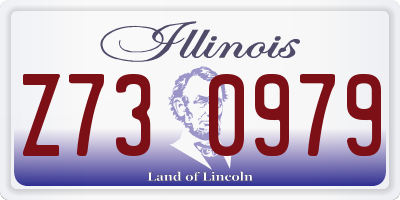 IL license plate Z730979