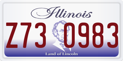 IL license plate Z730983