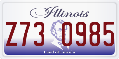 IL license plate Z730985