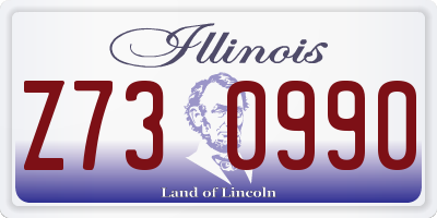 IL license plate Z730990
