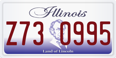 IL license plate Z730995