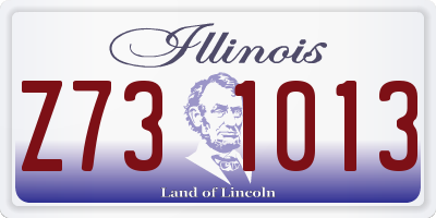 IL license plate Z731013