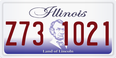 IL license plate Z731021