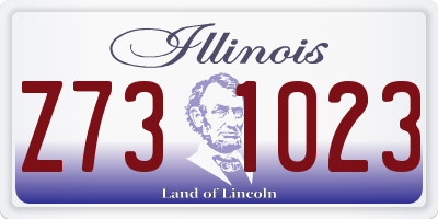 IL license plate Z731023