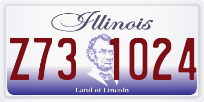 IL license plate Z731024