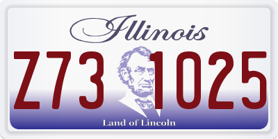 IL license plate Z731025