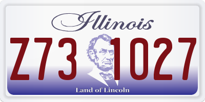 IL license plate Z731027